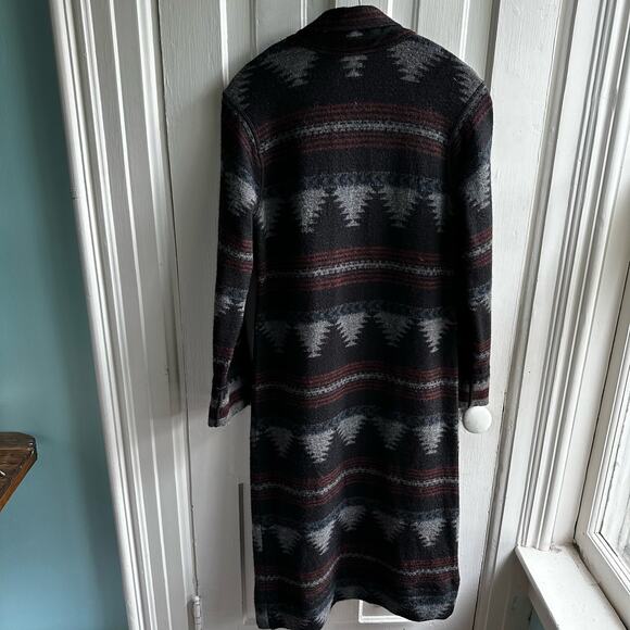 Peruvian Connection Vendome Baby Alpaca Blanket Coat Southwest - Picture 6 of 7